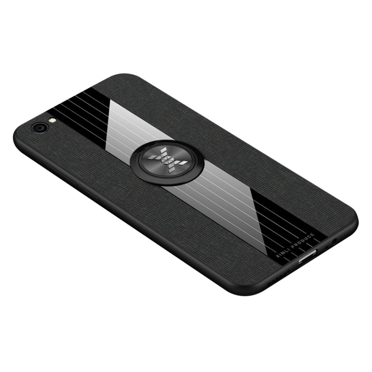 XINLI Stitching Cloth Textue Shockproof TPU Protective Case with Ring Holder, For Vivo V11i / Z3i, For Vivo X9, For Vivo X9 Plus, For Vivo X9s Plus