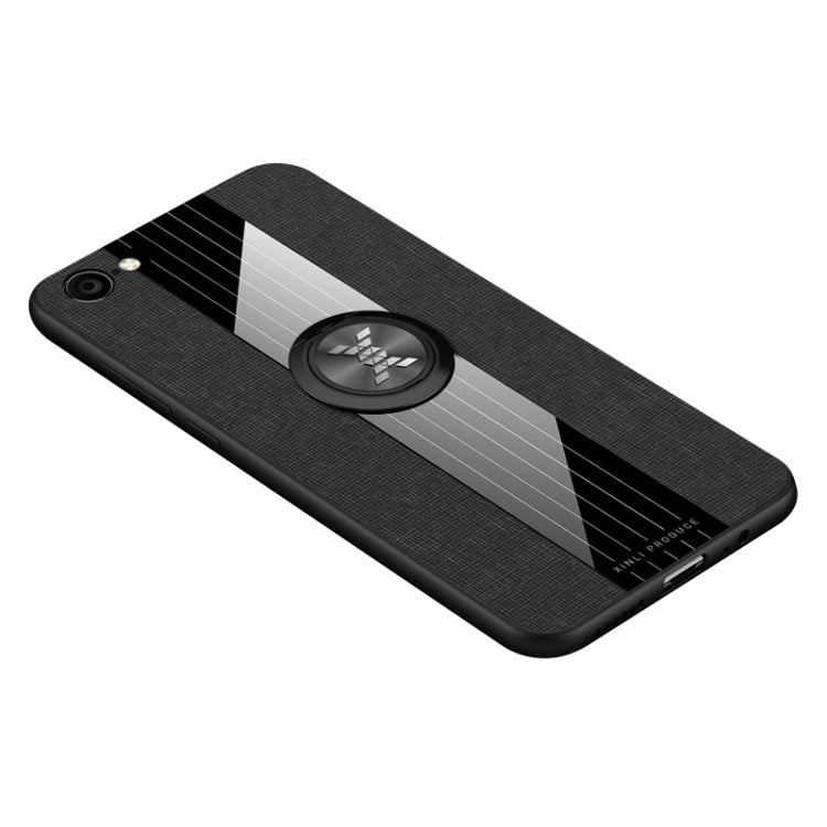 XINLI Stitching Cloth Textue Shockproof TPU Protective Case with Ring Holder, For Vivo V11i / Z3i, For Vivo X9, For Vivo X9 Plus, For Vivo X9s Plus