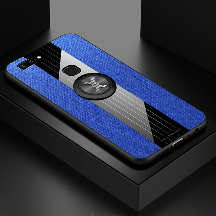 XINLI Stitching Cloth Textue Shockproof TPU Protective Case with Ring Holder, For Vivo X20, For Vivo X21, For Vivo X21i, For Vivo X21UD