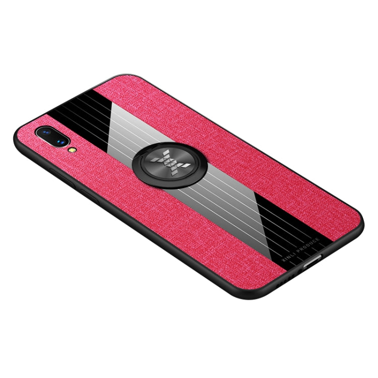 XINLI Stitching Cloth Textue Shockproof TPU Protective Case with Ring Holder, For Vivo X20, For Vivo X21, For Vivo X21i, For Vivo X21UD