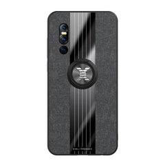 XINLI Stitching Cloth Textue Shockproof TPU Protective Case with Ring Holder, For Vivo X27, For Vivo Y91, For Vivo Y95, For Vivo X23