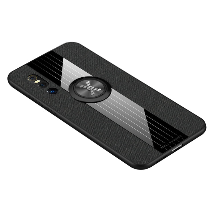 XINLI Stitching Cloth Textue Shockproof TPU Protective Case with Ring Holder, For Vivo X27, For Vivo Y91, For Vivo Y95, For Vivo X23
