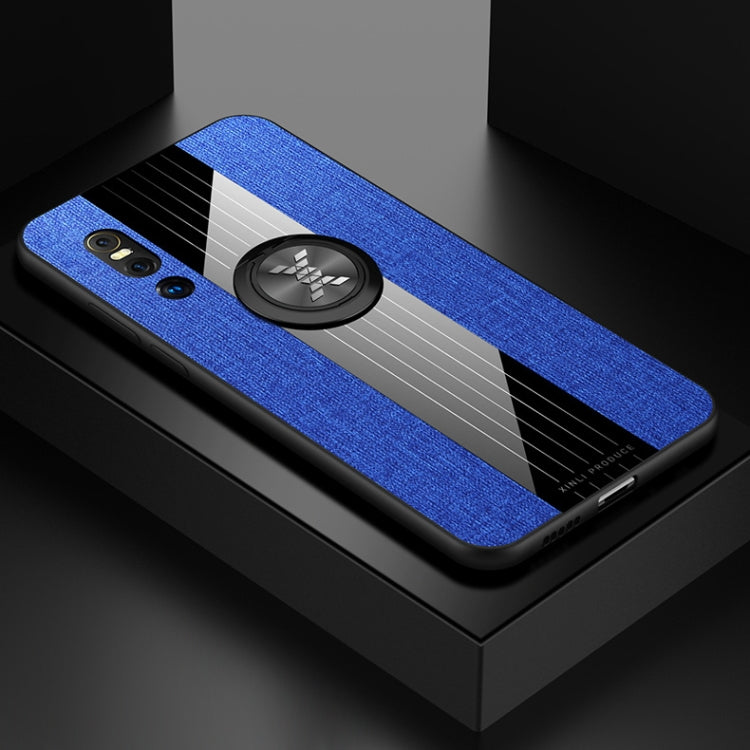 XINLI Stitching Cloth Textue Shockproof TPU Protective Case with Ring Holder, For Vivo X27, For Vivo Y91, For Vivo Y95, For Vivo X23