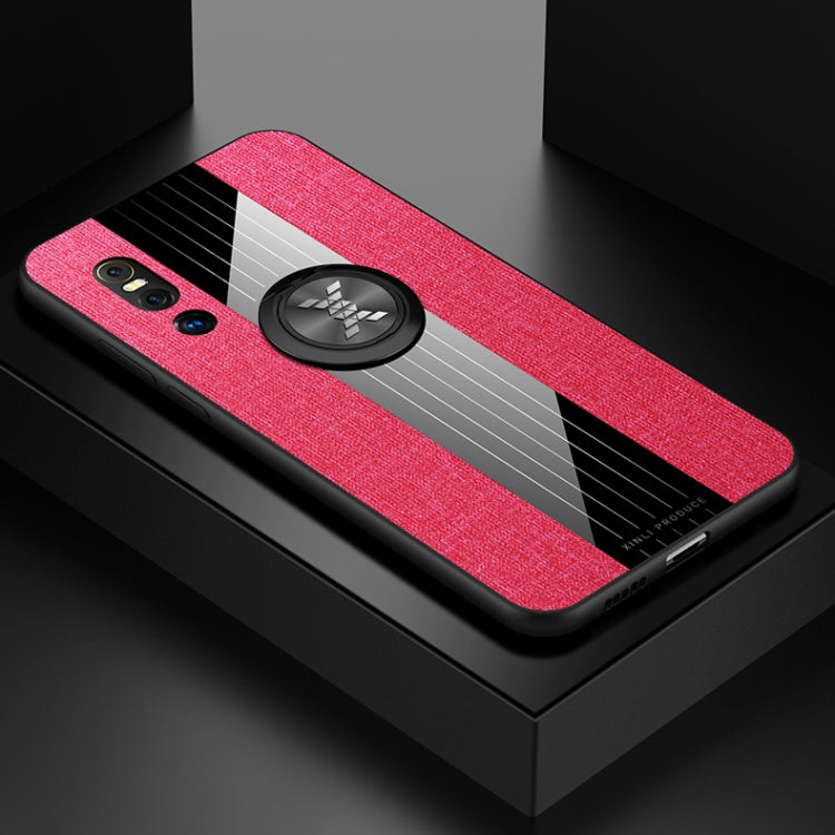 XINLI Stitching Cloth Textue Shockproof TPU Protective Case with Ring Holder, For Vivo X27, For Vivo Y91, For Vivo Y95, For Vivo X23
