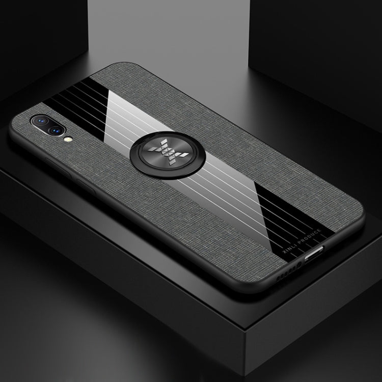 XINLI Stitching Cloth Textue Shockproof TPU Protective Case with Ring Holder, For Vivo X27, For Vivo Y91, For Vivo Y95, For Vivo X23