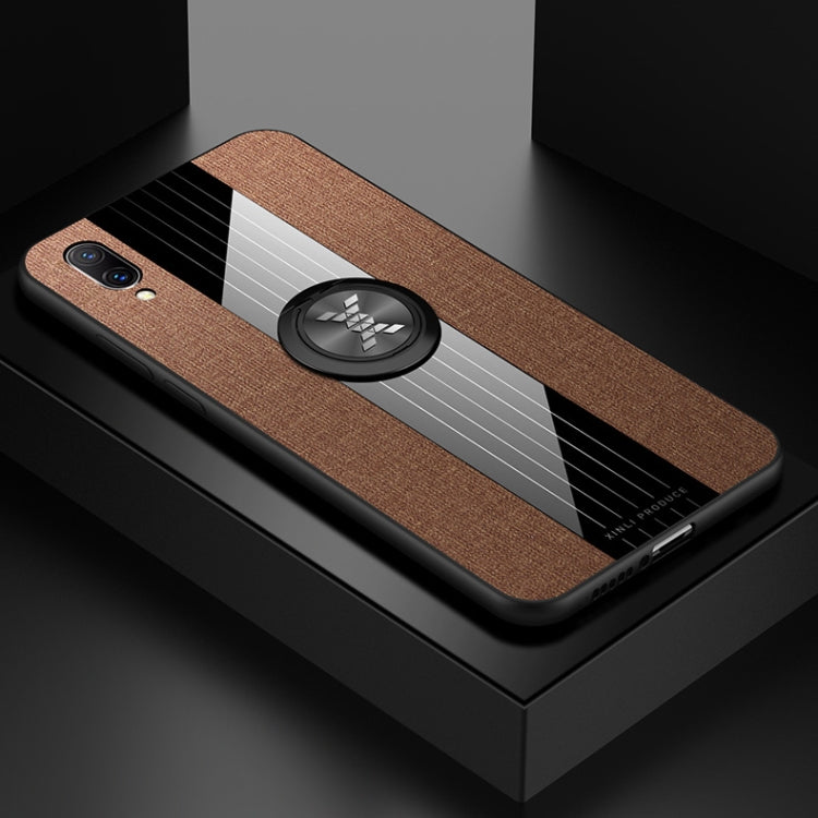 XINLI Stitching Cloth Textue Shockproof TPU Protective Case with Ring Holder, For Vivo X27, For Vivo Y91, For Vivo Y95, For Vivo X23