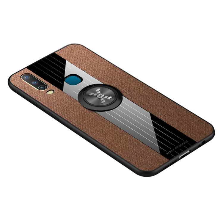 XINLI Stitching Cloth Textue Shockproof TPU Protective Case with Ring Holder, For Vivo Y3 / Y17, For Vivo Y66, For Vivo Y71, For Vivo Y83