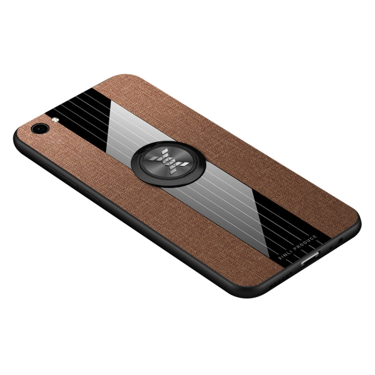 XINLI Stitching Cloth Textue Shockproof TPU Protective Case with Ring Holder, For Vivo Y3 / Y17, For Vivo Y66, For Vivo Y71, For Vivo Y83
