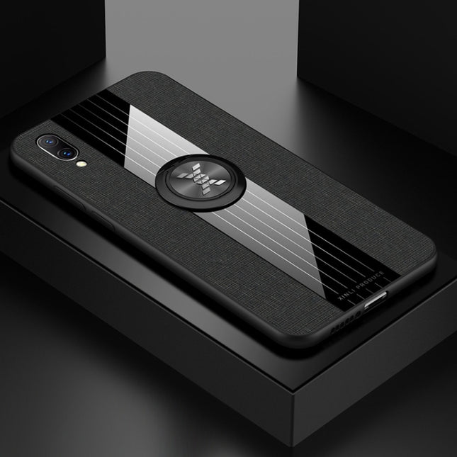 XINLI Stitching Cloth Textue Shockproof TPU Protective Case with Ring Holder, For Vivo X23 Symphony Edition