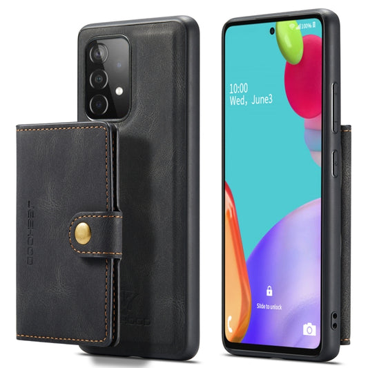 JEEHOOD Retro Magnetic Detachable Protective Case with Wallet & Card Slot & Holder, For Samsung Galaxy A52 5G, For Samsung Galaxy A72 5G, For Samsung Galaxy A12 5G, For Samsung Galaxy A42 5G