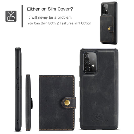 JEEHOOD Retro Magnetic Detachable Protective Case with Wallet & Card Slot & Holder, For Samsung Galaxy A52 5G, For Samsung Galaxy A72 5G, For Samsung Galaxy A51 5G