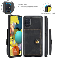 JEEHOOD Retro Magnetic Detachable Protective Case with Wallet & Card Slot & Holder, For Samsung Galaxy A51 5G, For Samsung Galaxy A71 5G