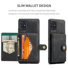 JEEHOOD Retro Magnetic Detachable Protective Case with Wallet & Card Slot & Holder, For Samsung Galaxy A51 5G, For Samsung Galaxy A71 5G