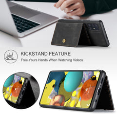 JEEHOOD Retro Magnetic Detachable Protective Case with Wallet & Card Slot & Holder, For Samsung Galaxy A51 5G, For Samsung Galaxy A71 5G