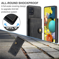 JEEHOOD Retro Magnetic Detachable Protective Case with Wallet & Card Slot & Holder, For Samsung Galaxy A51 5G, For Samsung Galaxy A71 5G