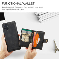 JEEHOOD Retro Magnetic Detachable Protective Case with Wallet & Card Slot & Holder, For Samsung Galaxy A51 5G, For Samsung Galaxy A71 5G