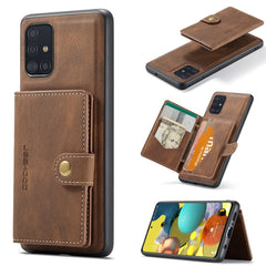 JEEHOOD Retro Magnetic Detachable Protective Case with Wallet & Card Slot & Holder, For Samsung Galaxy A51 5G, For Samsung Galaxy A71 5G
