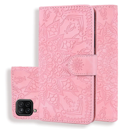 Embossed Sunflower Pattern Horizontal Flip PU Leather Case with Holder & Card Slots & Wallet & Lanyard, For Samsung Galaxy A12, For Samsung Galaxy A52 5G / 4G, For Samsung Galaxy A72 5G / 4G, For SamsungGalaxy A72 5G / 4G