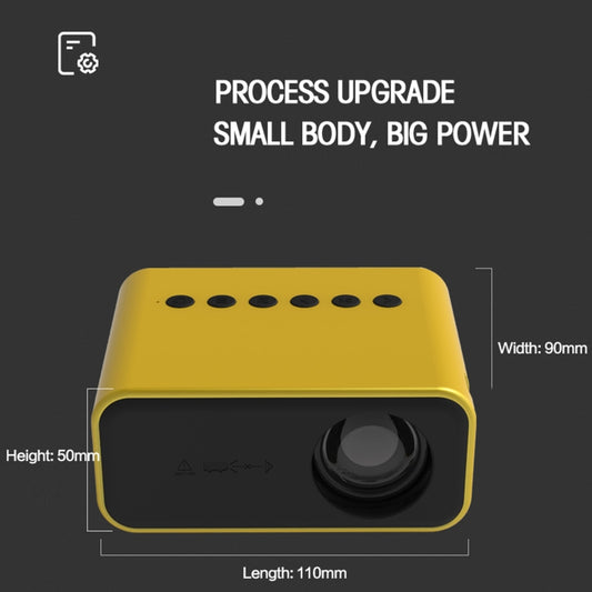 T500 1920x1080P 80 Lumens Portable Home Theater LED HD Digital Projector, Without Remote Control & Adaptor, With Remote Control & Adaptor