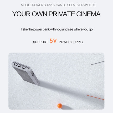 Proyector LED digital portátil de cine en casa T500 1920 x 1080P de 80 lúmenes, HD, sin control remoto ni adaptador, con control remoto y adaptador