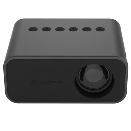 Proyector LED digital portátil de cine en casa T500 1920 x 1080P de 80 lúmenes, HD, sin control remoto ni adaptador, con control remoto y adaptador