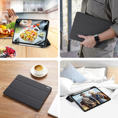 DUX DUCIS Domo Series Horizontal Flip Magnetic TPU + PU Leather Case with Three-folding Holder & Pen Slot & Sleep / Wake-up Function, iPad Pro 11 （2021）/(2020), iPad Pro 12.9  2021 / 2020