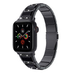 For Apple Watch Series 8&7 41mm / SE 2&6&SE&5&4 40mm / 3&2&1 38mm / Black+Black