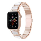 For Apple Watch Series 7  41mm / & 6 & SE & 5 & 4 40mm / Gold+White