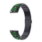 For Samsung Galaxy Watch 3 41mm / Black+Green