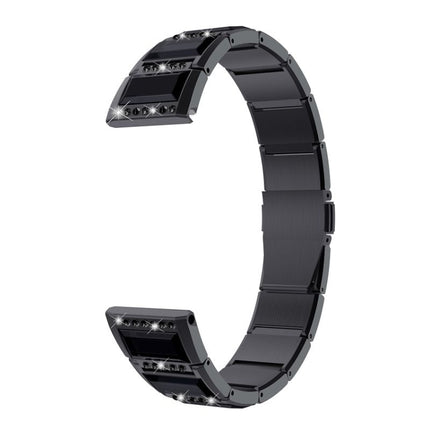 Stainless Steel Diamond Encrusted Replacement Watchbands, For Samsung Galaxy Watch 3 45mm, For Samsung Galaxy Watch Active2 44mm / Watch Active2 40mm / Watch Active, For Samsung Galaxy Watch 3 41mm