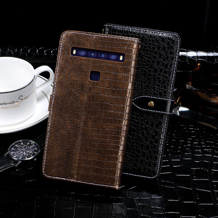 idewei Crocodile Texture Horizontal Flip Leather Case with Holder & Card Slots & Wallet, For TCL 10 5G, For vivo X60 Pro+