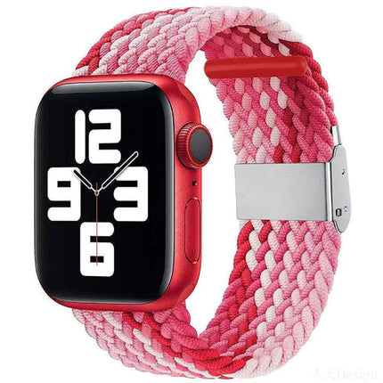 Braided + Stainless Steel Replacement Watchbands For Apple Watch Series 6 & SE & 5 & 4 40mm / 3 & 2 & 1 38mm, For Apple Watch Series 8&7 41mm / SE 2&6&SE&5&4 40mm / 3&2&1 38mm, For Apple Watch Series 7 41mm / 6 & SE & 5 & 4 40mm