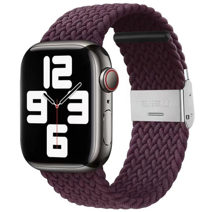 Braided + Stainless Steel Replacement Watchbands For Apple Watch Series 6 & SE & 5 & 4 40mm / 3 & 2 & 1 38mm, For Apple Watch Series 8&7 41mm / SE 2&6&SE&5&4 40mm / 3&2&1 38mm, For Apple Watch Series 7 41mm / 6 & SE & 5 & 4 40mm