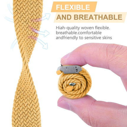 Braided + Stainless Steel Replacement Watchbands For Apple Watch Series 6 & SE & 5 & 4 44mm / 3 & 2 & 1 42mm, For Apple Watch Series 7 45mm / 6 & SE & 5 & 4 44mm / 3 & 2 & 1 42mm