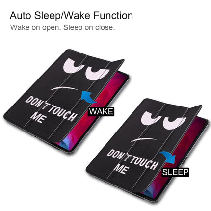 Horizontale Flip-Hülle aus PC + PU-Leder mit farbiger Zeichnung, dreifach klappbarer Halterung und Schlaf-/Weckfunktion, für iPad Pro 11 (2021)