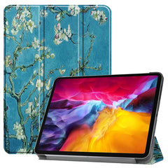 Colored Drawing Horizontal Flip PC + PU Leather Case with Three-folding Holder & Sleep / Wake-up Function, For iPad Pro 11 (2021)