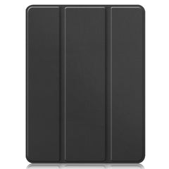 Horizontale Klapphülle aus TPU + PU-Leder mit Wabenstruktur, dreifach klappbarer Halterung und Schlaf-/Weckfunktion sowie Stiftfach, für iPad Pro 12.9 2022/2021