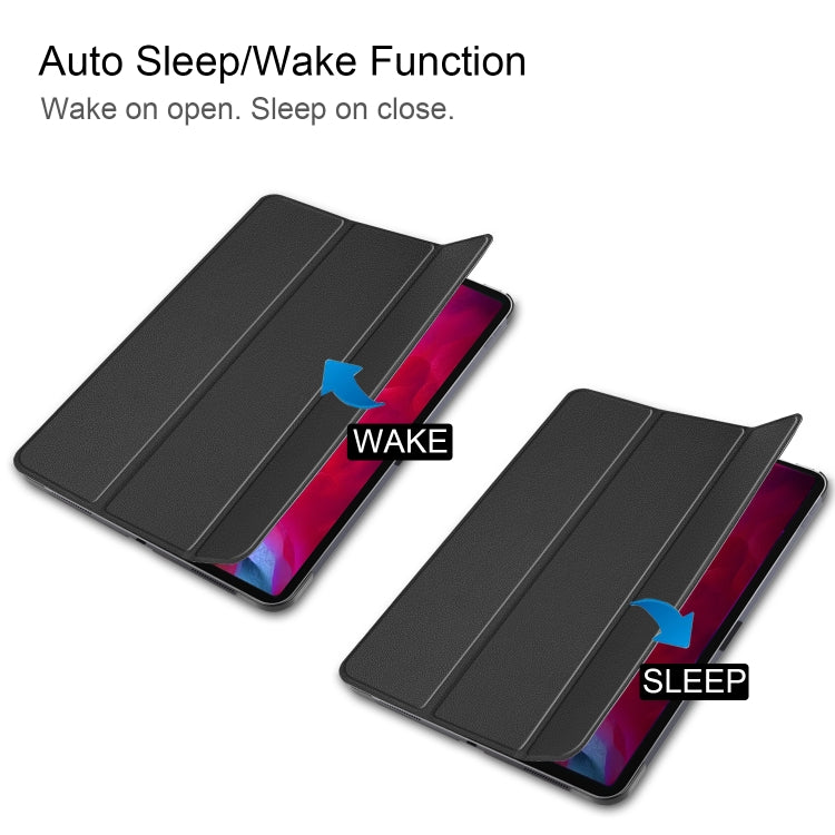 Funda de piel sintética con tapa horizontal y textura Custer con soporte plegable en tres posiciones y función de suspensión/activación para iPad Pro 11 (2021)
