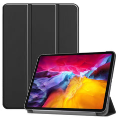 Custer Texture Horizontal Flip PU Leather Case with Three-folding Holder & Sleep / Wake-up Function, For iPad Pro 11 (2021)