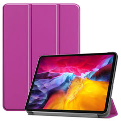 Custer Texture Horizontal Flip PU Leather Case with Three-folding Holder & Sleep / Wake-up Function, For iPad Pro 11 (2021)