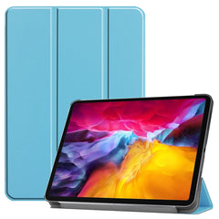 Custer Texture Horizontal Flip PU Leather Case with Three-folding Holder & Sleep / Wake-up Function, For iPad Pro 11 (2021)