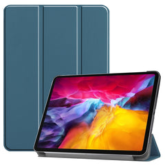 Custer Texture Horizontal Flip PU Leather Case with Three-folding Holder & Sleep / Wake-up Function, For iPad Pro 11 (2021)