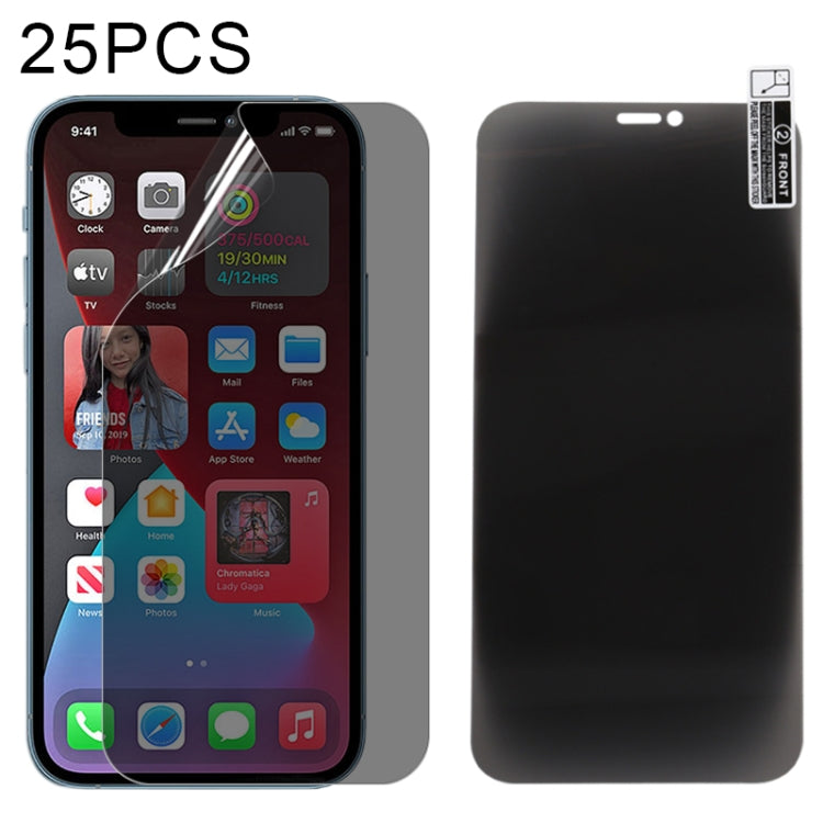 25 PCS 0.1mm 2.5D Full Cover Anti-spy Screen Protector Explosion-proof Hydrogel Film