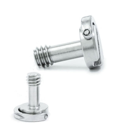 EXIN LS095 2 PCS D Ring Screws Camera Plate Mount 1/4 inch Quick Release Screws, LS095
