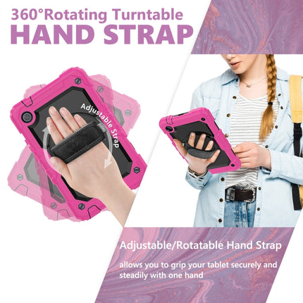 Shockproof Colorful Silicone + PC Protective Case with Holder & Shoulder Strap & Hand Strap, For Huawei MatePad T8