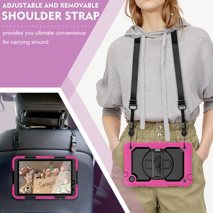 Shockproof Colorful Silicone + PC Protective Case with Holder & Shoulder Strap & Hand Strap, For Huawei MatePad T8