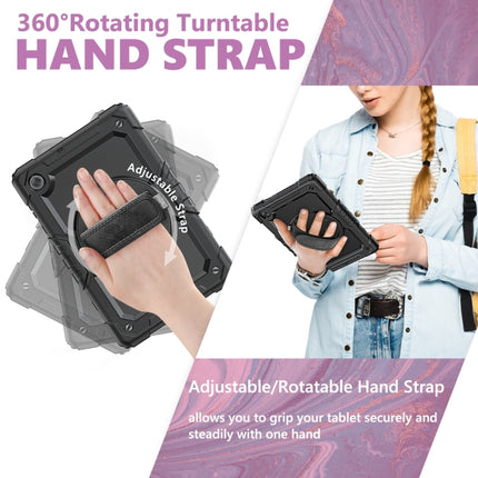 Shockproof Colorful Silicone + PC Protective Case with Holder & Shoulder Strap & Hand Strap, For Huawei MediaPad T5, For Huawei MatePad T8, For Lenovo Tab M10 FHD Plus
