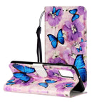 For Samsung Galaxy A02s / Purple Flower Butterfly