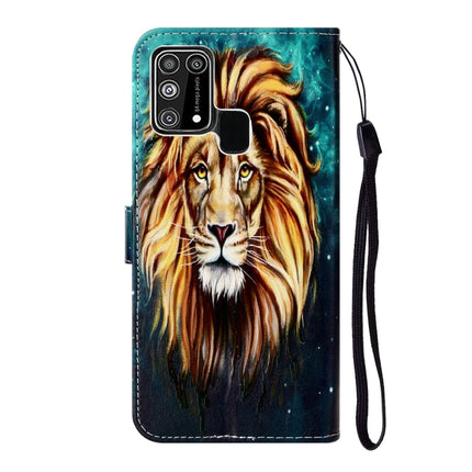 Oil Embossed Coloured Drawing Pattern Horizontal Flip PU Leather Case with Holder & Card Slots & Wallet, For Samsung Galaxy M31