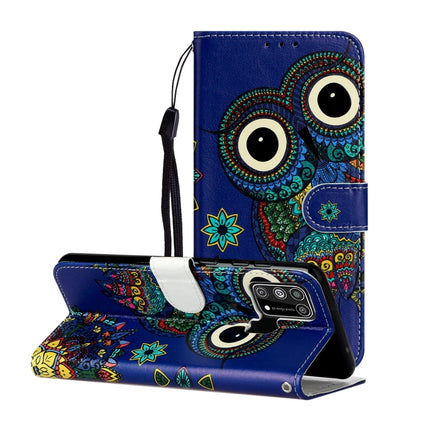 Oil Embossed Coloured Drawing Pattern Horizontal Flip PU Leather Case with Holder & Card Slots & Wallet, For Samsung Galaxy M31